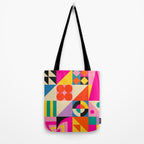 Happy Geometric Combo Tote Bag Gallery Image 2