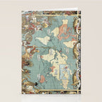 Vintage British Empire World Map (1886) Stationery Card Gallery Image 2