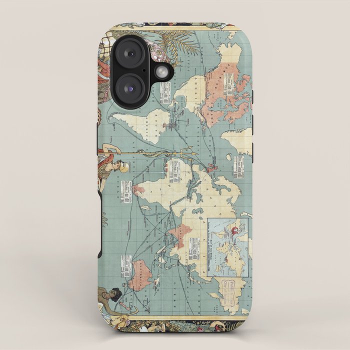 Vintage British Empire World Map (1886) iPhone Case Gallery Image 1