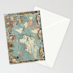 Vintage British Empire World Map (1886) Stationery Card Gallery Image 2