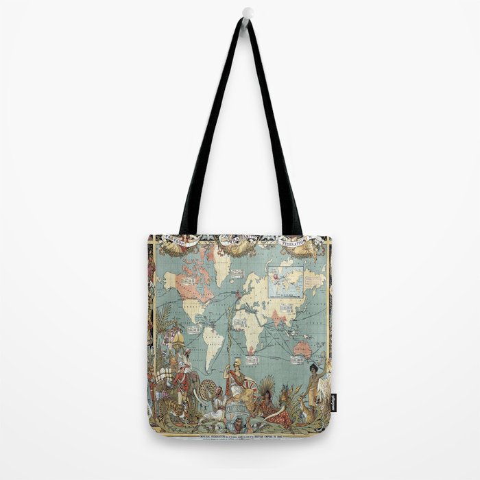 Vintage British Empire World Map (1886) Tote Bag Gallery Image 2