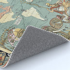 Vintage British Empire World Map (1886) Rug Gallery Image 4
