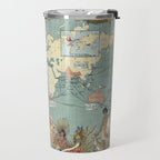 Vintage British Empire World Map (1886) Travel Mug Gallery Image 2