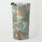 Vintage British Empire World Map (1886) Travel Mug Gallery Image 3