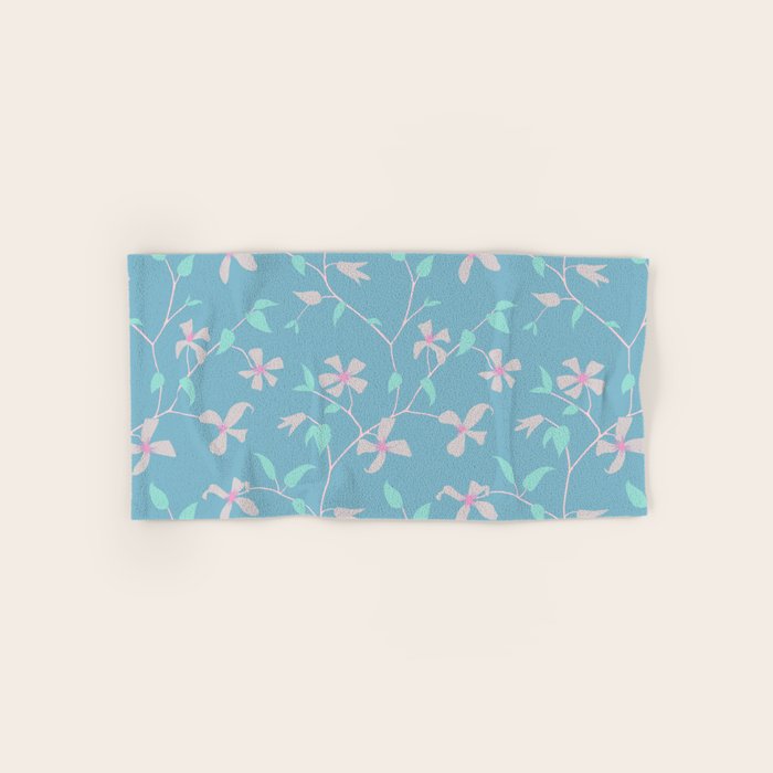 Floral Clematis Vine - Cool Summer Bath Towel Gallery Image 1