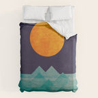 The ocean, the sea, the wave - night scene Duvet Cover Gallery Image 6