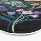 Sphinx Moth Moon Garden Bath Mat Gallery Image 3