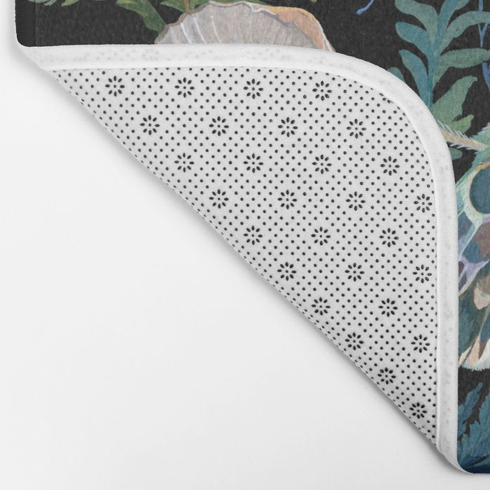 Sphinx Moth Moon Garden Bath Mat Gallery Image 2