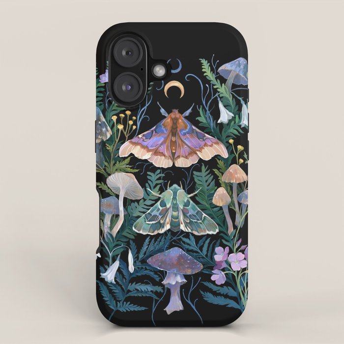Sphinx Moth Moon Garden iPhone Case