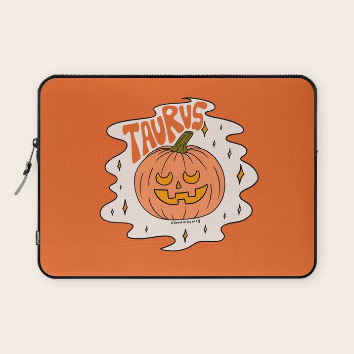 Taurus Jack O Lantern Laptop Sleeve Gallery Image 1