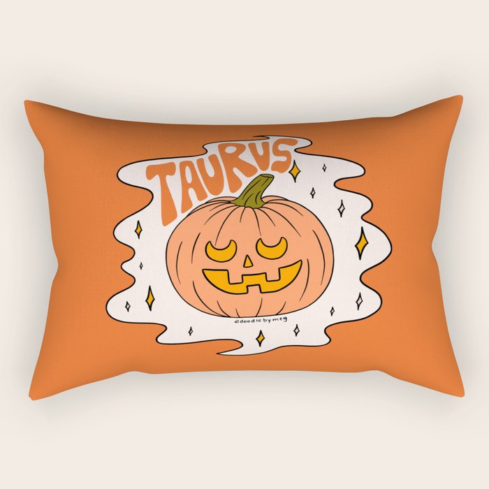 Taurus Jack O Lantern Rectangular Pillow Gallery Image 1