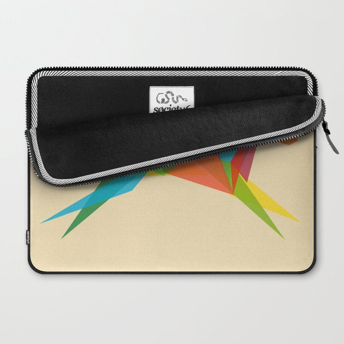 Fractal Geometric Dog Laptop Sleeve Gallery Image 2