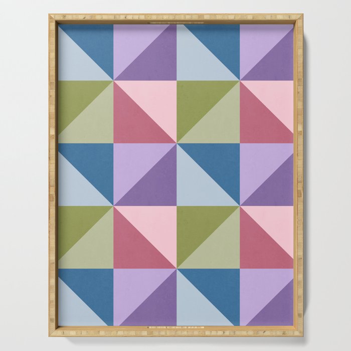 Kaleidoscope - patchouli Serving Tray Gallery Image 1