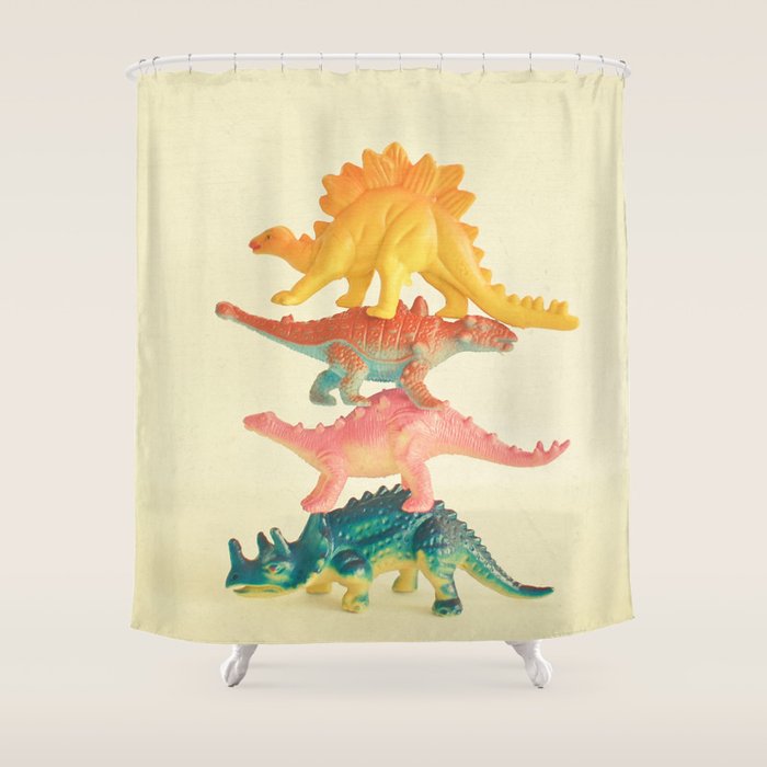 Dinosaur Antics Shower Curtain Gallery Image 1