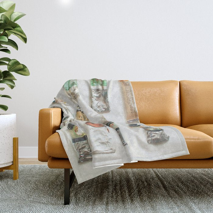 Oils Throw Blanket Gallery Image 1