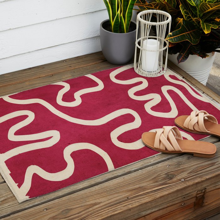 abstract minimal 65/2 Outdoor Rug Gallery Image 2