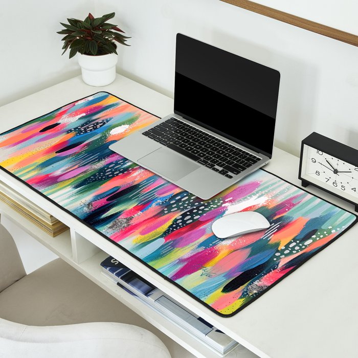 EttaVee Brushstroke No.109 Desk Mat Gallery Image 2