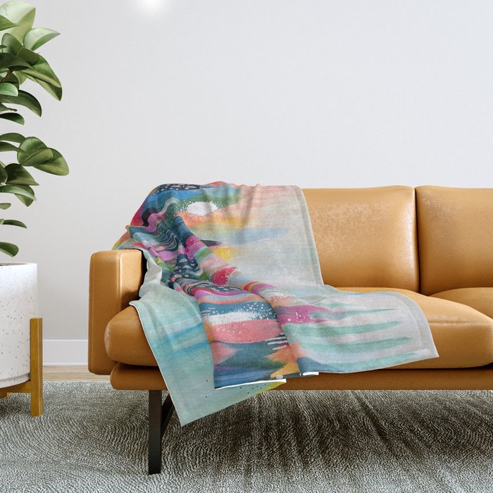 EttaVee Brushstroke No.109 Throw Blanket Gallery Image 1