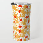 Summer Daisy: Tangerine Edition Travel Mug Gallery Image 3