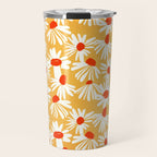 Summer Daisy: Tangerine Edition Travel Mug Gallery Image 1