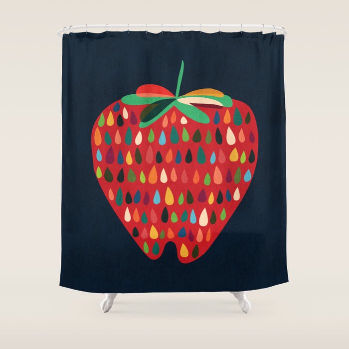 Strawberry Shower Curtain Gallery Image 1