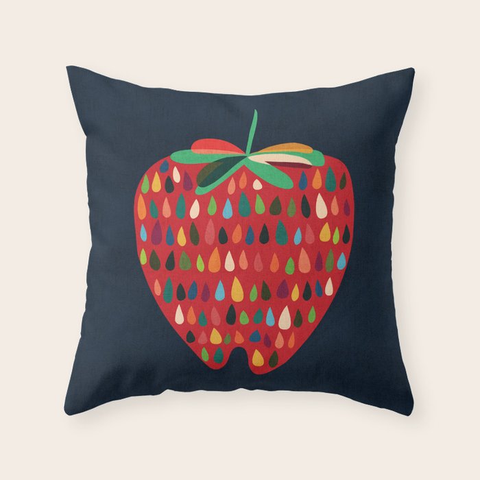 Strawberry Throw Pillow Gallery Image 1
