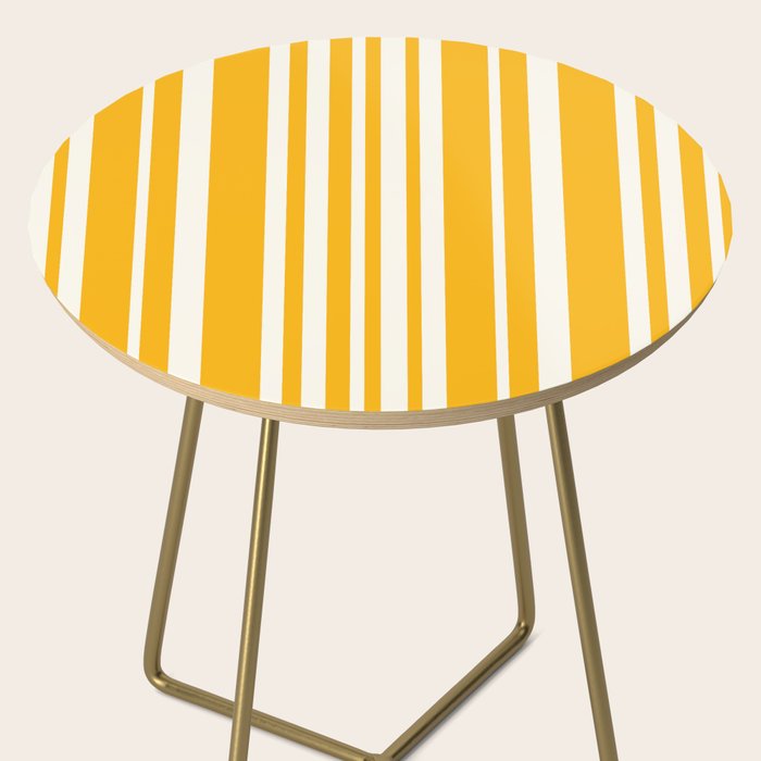 Classic Stripes XLV - Golden Yellow Side Table Gallery Image 2