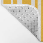Classic Stripes XLV - Golden Yellow Bath Mat Gallery Image 2