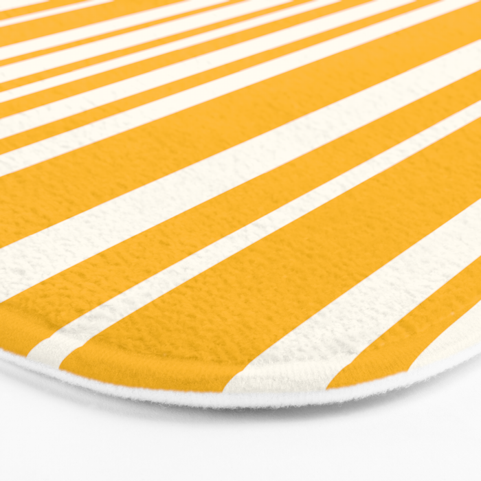 Classic Stripes XLV - Golden Yellow Bath Mat Gallery Image 3