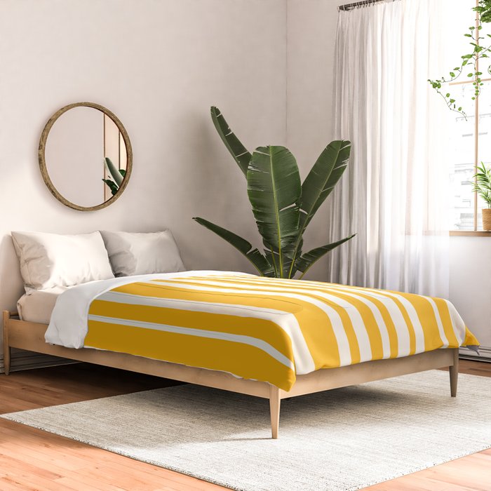 Classic Stripes XLV - Golden Yellow Comforter Gallery Image 2