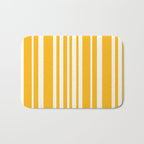 Classic Stripes XLV - Golden Yellow Bath Mat Gallery Image 1
