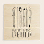 weapons of mass creation Wood Wall Art Gallery Image 1