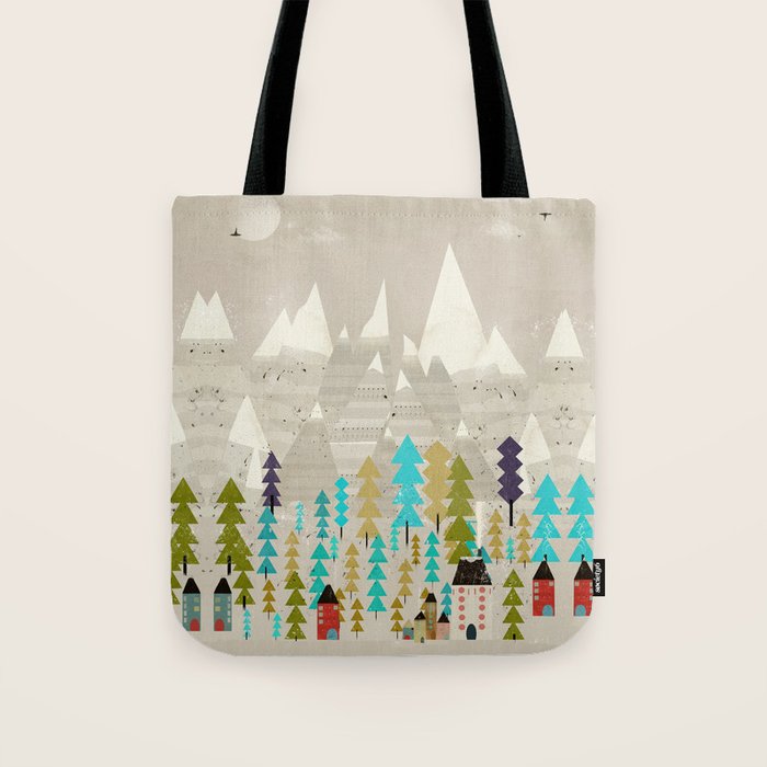 my happy mountains Tote Bag Gallery Image 1
