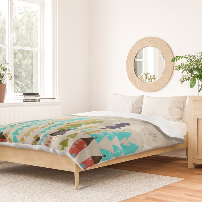 my happy mountains Duvet Cover Gallery Image 2