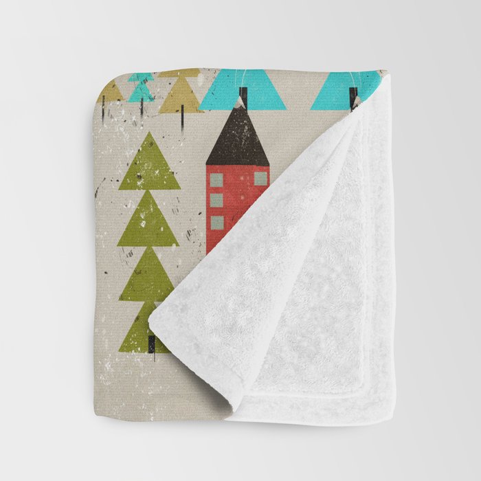 my happy mountains Throw Blanket Gallery Image 3