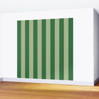 Vertical Stripes Sage Green Vertical Lines Vintage Geometric Retro Tropical Modern Minimal Pattern Wall Mural Gallery Image 2