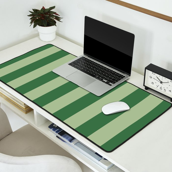 Vertical Stripes Sage Green Vertical Lines Vintage Geometric Retro Tropical Modern Minimal Pattern Desk Mat Gallery Image 2