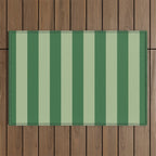 Vertical Stripes Sage Green Vertical Lines Vintage Geometric Retro Tropical Modern Minimal Pattern Outdoor Rug Gallery Image 1