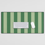 Vertical Stripes Sage Green Vertical Lines Vintage Geometric Retro Tropical Modern Minimal Pattern Desk Mat Gallery Image 1