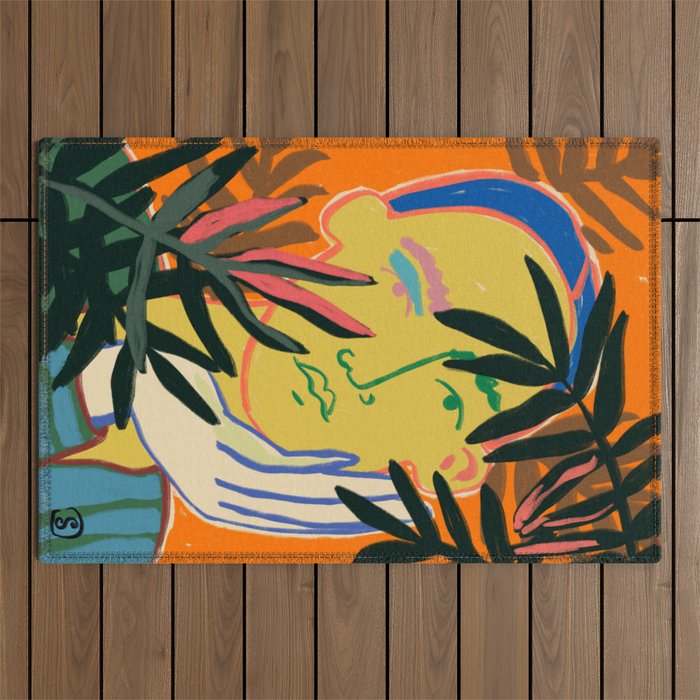 THINKING OF FALL Outdoor Rug Gallery Image 1