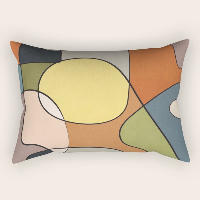 Abstract Line Art 08 Rectangular Pillow Gallery Image 1