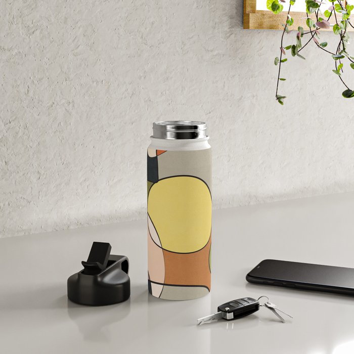 Abstract Line Art 08 Water Bottle Gallery Image 4