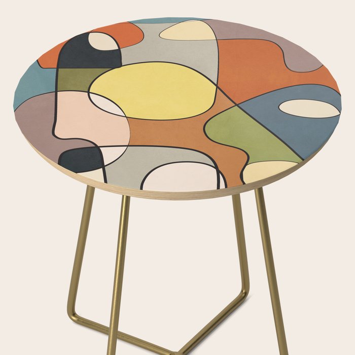 Abstract Line Art 08 Side Table Gallery Image 2