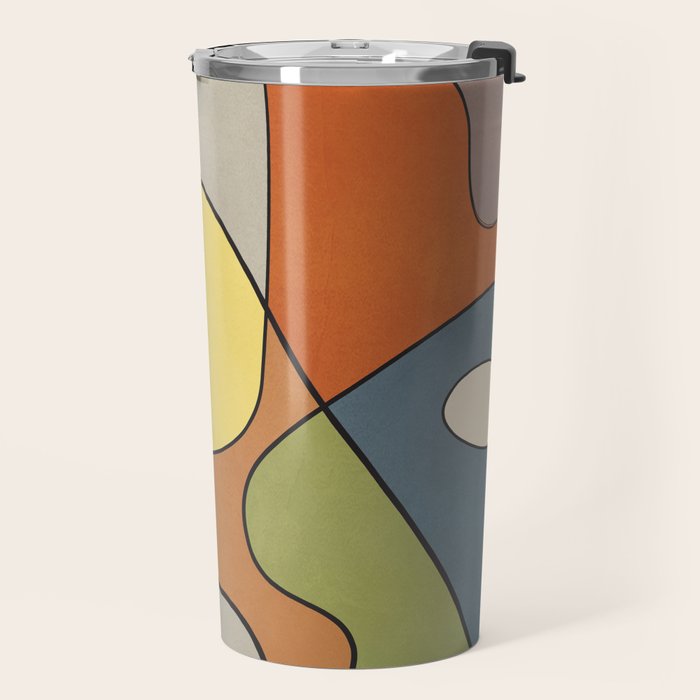 Abstract Line Art 08 Travel Mug Gallery Image 2