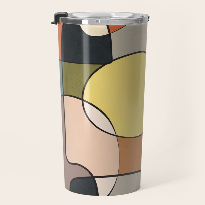 Abstract Line Art 08 Travel Mug Gallery Image 3