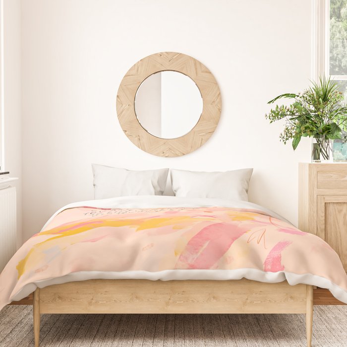 "O How Beautifully You Are Learning To Live Fully Right Where You Are." Duvet Cover Gallery Image 3