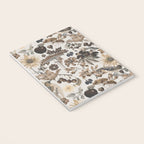 Autumn Garden With Birds In Warm Fall Colors Notebook Gallery Image 3