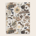 Autumn Garden With Birds In Warm Fall Colors Notebook Gallery Image 4