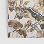 Autumn Garden With Birds In Warm Fall Colors Poster Gallery Image 3
