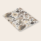 Autumn Garden With Birds In Warm Fall Colors Notebook Gallery Image 2